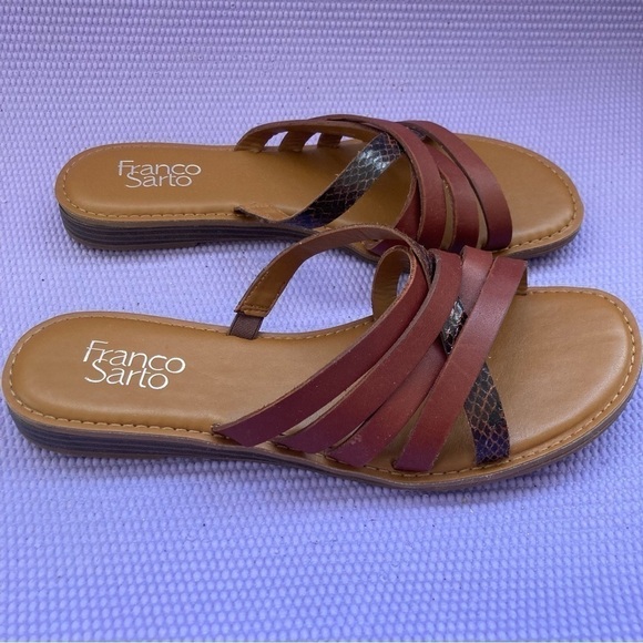 Franco Sarto Graceleigh Sandal, Women's Size 10m Color Reddish Brown - Picture 1 of 7